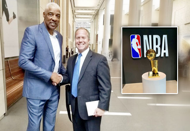 Dr Jay At the NBA HQ in NYC